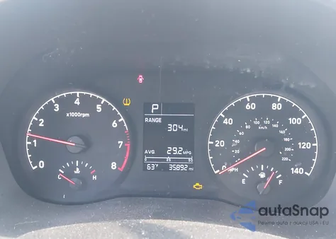 2022 Hyundai Accent Se z USA, uszkodzony, nr VIN 3KPC24A67NE164832